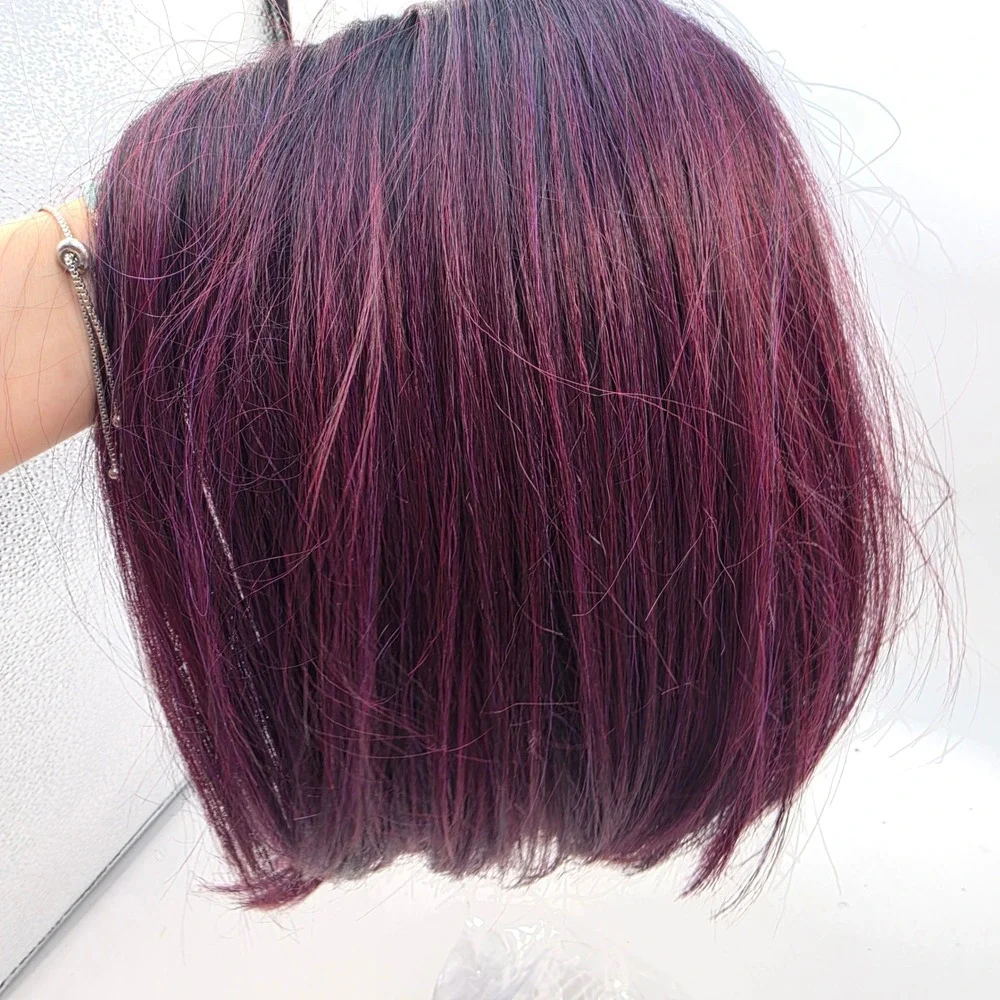 Mayde Beauty Norah Invisible Lace Part Wig AB530 Burgundy Plum Synthetic Bob